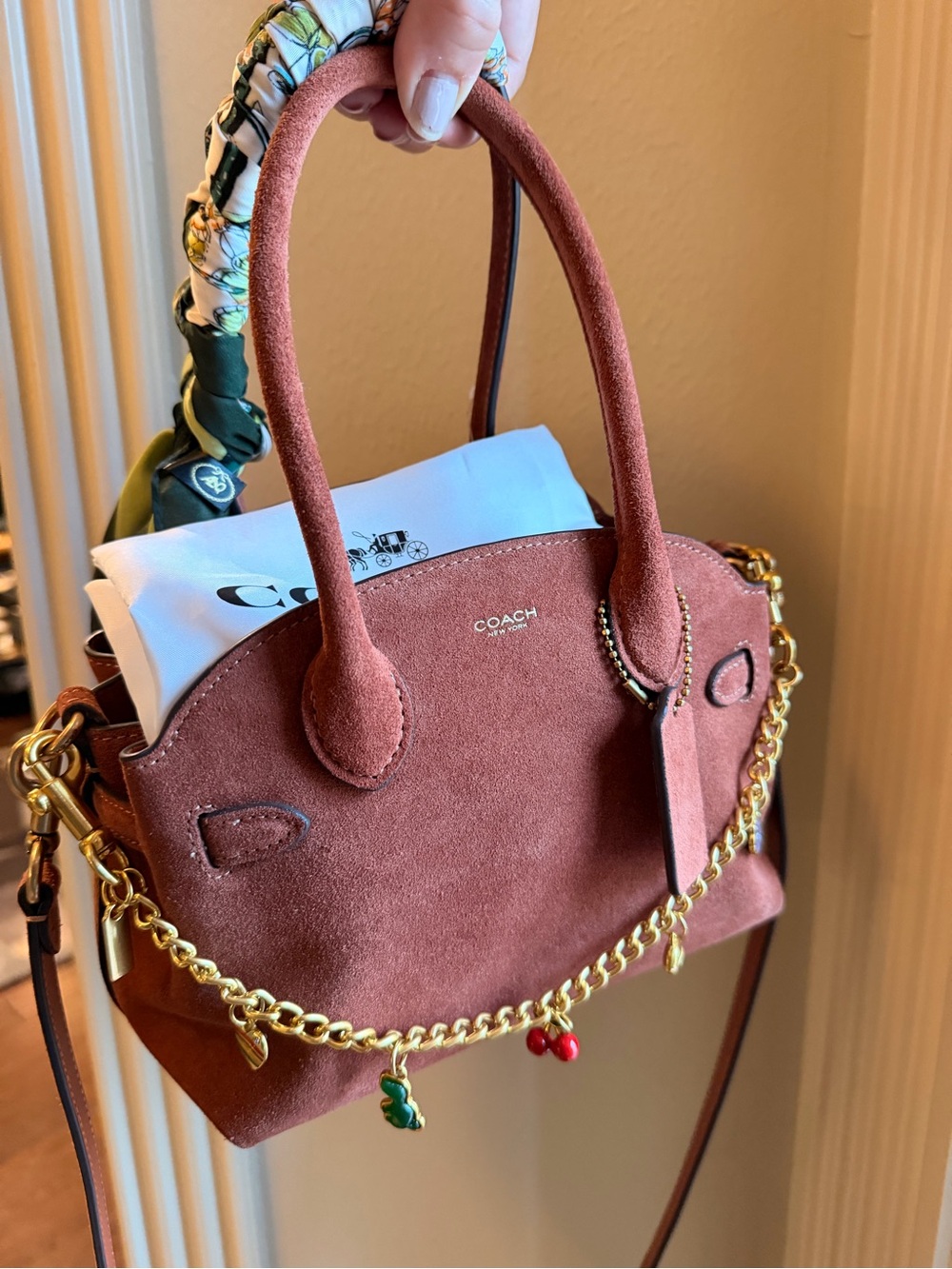 #NWT Coach Empire Caryall 21 in Clay/ Brass